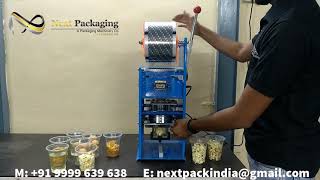 Famous Manual Popcorn Glass Sealing Machine | Popcorn packing machine Wealth