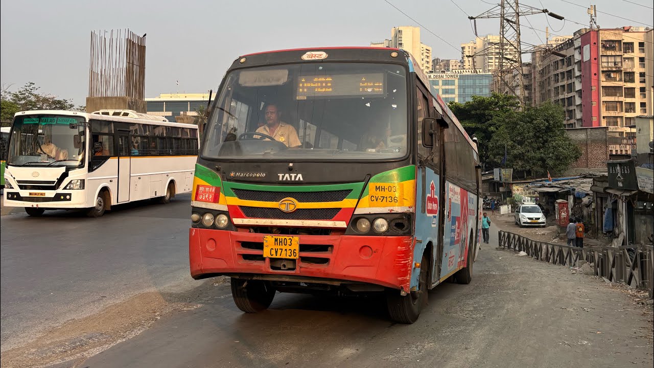 Mumbai Best Bus Spotting At Milind Nagar & Powai with Original Audio 😍