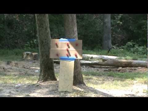 Sure Shot Exploding Targets  .22 /Pistol Mini demo (should have spaced them out more!!)