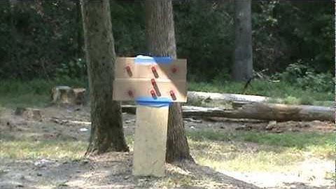 Sure Shot Exploding Targets  .22 /Pistol Mini demo (should have spaced them out more!!)