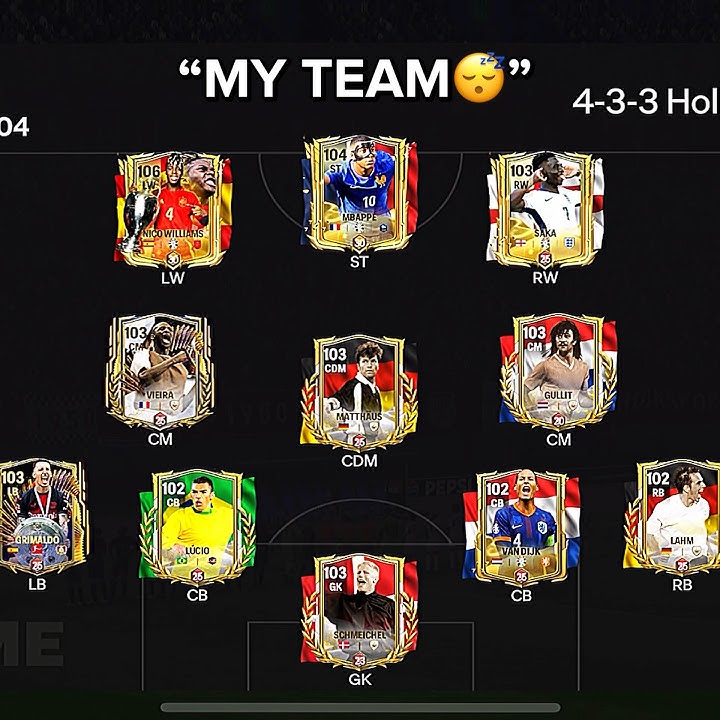 My opponent's team☠️ #eafcmobile #fifamobile #shorts #fifa22