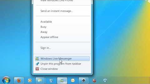 Quick Tip 4: How to get Windows Live Messenger in the System Tray in Windows 7