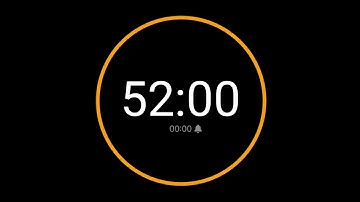 52 Minute Countdown Timer with Alarm / iPhone Timer Style