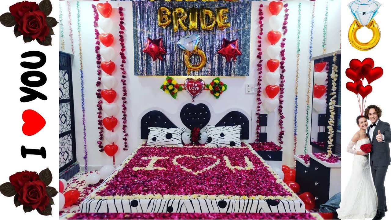 wedding room decoration with flowers | Bridal room decoration ...