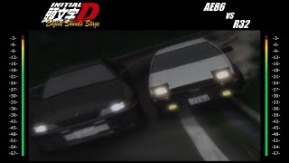 Initial D Engine Sounds Stage - AE86 vs R32