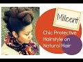 M millicent  protective hairstyle on natural hair  naturally michy