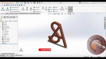 How to Design Name keychain in Solidworks