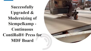 Continuous Press for Particleboard and MDF Board.