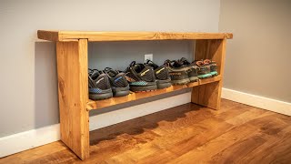 Making a Shoe Bench with Cheap Lumber by Woodworking Academy 416 views 7 months ago 7 minutes, 22 seconds