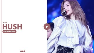 [CORRECTED] IZ*ONE Ayayaya / Hush Line Distribution