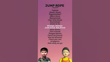 Thumbnail of Squid Game Season - 3 - Jump Rope (Lyrics) #kdrama #song #lyrics #squidgame #viral #shorts #trend