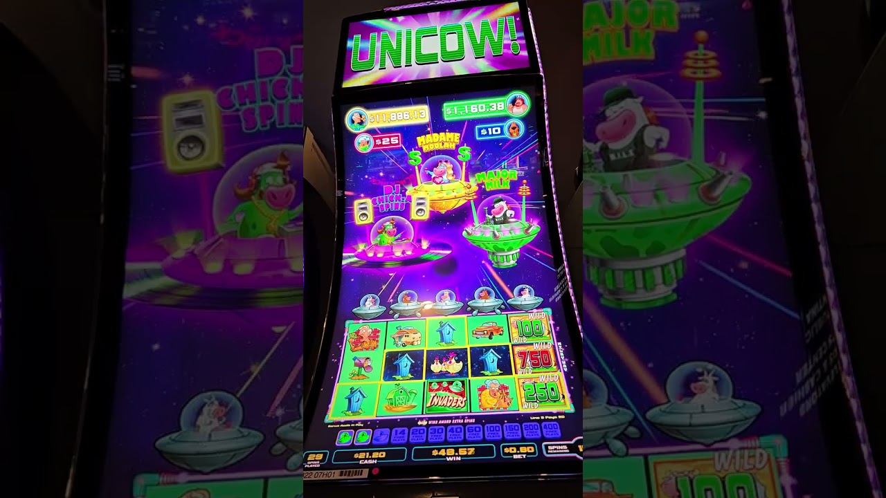 Unicow on Triple Blast Planet Moolah Slot Machine