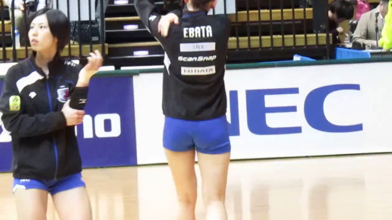 江畑幸子（Yukiko Ebata）／試合前に軽めのウォーキング／2017.1.14　日立×ＰＦＵ　Ｖリーグ女子大田大会