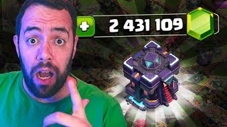 GEMANDO CV15 ATÉ O MÁXIMO! QUANTAS GEMAS EU GASTEI PARA DEIXAR CV15 FULL CLASH OF CLANS?