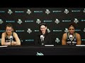 Sabrina Ionescu, Kennedy Burke & Coach Sandy Brondello | Postgame Press Conference May 29, 2025