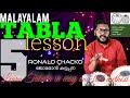 How to play Tabla # Hindustani Tabla lesson for beginners in Malayalam 5 # Jomon Kattappana