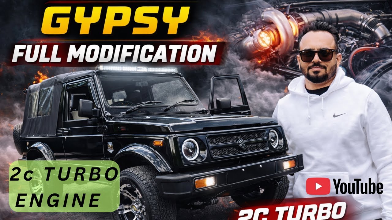 “Gypsy Full Modification 😱 2C Turbo Engine Power Test | Must Watch”