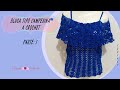 BLUSA TIPO CAMPESINA A CROCHET PARTE: 1 |Tejiendo con angélika|.