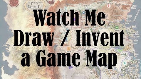 Leestille fantasy country map - Other World Mapper and Clip Studio Paint timelapse art video