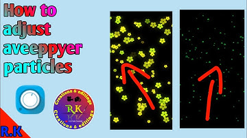 How to adjust particles in aveeppyer? #aveeplayertempletmaking, how to edit aveeplyer particles ?