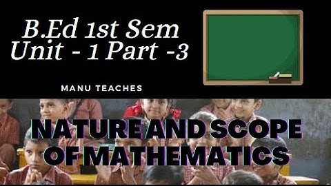 B.Ed. first sem mathematics , Unit-1, Part-3... useful for TET , CTET competitive exams.(E/M)