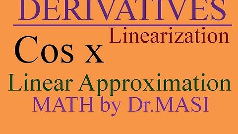 linearization of cosine functions, Linear Approximation