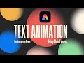 Text Animation For Instagram Reels Using Adobe Express