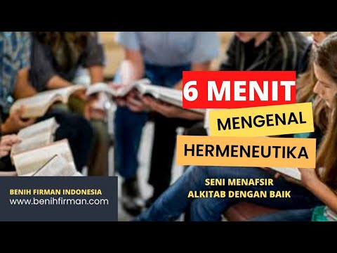 APA ITU HERMENEUTIKA? | PENGENALAN DASAR ILMU TAFSIR ALKITAB