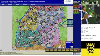 Power Grid - Baden-Württemberg 2-Player Game (Red-Yellow-Aqua), jbode vs. funkdoc