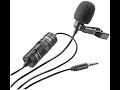 Bym1 omnidirectional lavalier condenser microphone with 20ft audio cable black