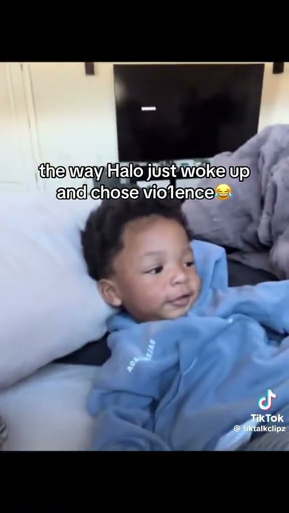Halo woke up and chose violence #hoodnews #ddg #halo #baby #father #dad #omg #how #wow #funny #KO