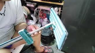 Magic flat Mop, from lazada, hands free squeeze, space saving at masarap gamitin
