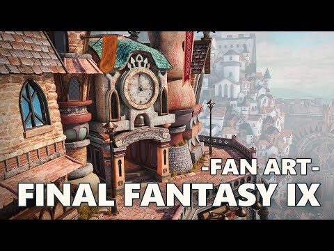 Final Fantasy IX Theatre District / Fan Art / HD Remake / Unity