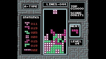 NES Tetris A-TYPE LVL 0 - Session 2