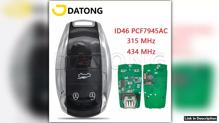 Datong World Upgrade ID46 PCF7945AC Chip 315433MHz Keyless Go Proximity Car Key For Bentley Compact