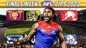 Finals Week 1 AFL Tips 2022