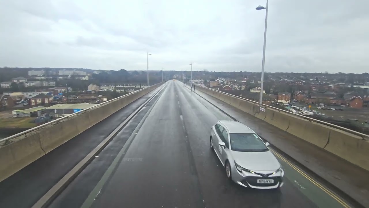 Southampton Itchen bridge double decker bus POV #lifeintheuk #bridge