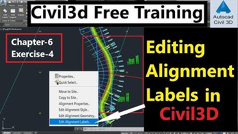 Editing Alignment Labels In AutoCAD Civil 3D 2022 | Civil3D Alignment Label Customization
