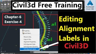 Editing Alignment Labels In AutoCAD Civil 3D 2022 | Civil3D Alignment Label Customization