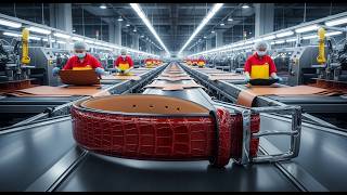Inside the Exotic Leather Belt Factory – How High End Accessories Are Made Full Process