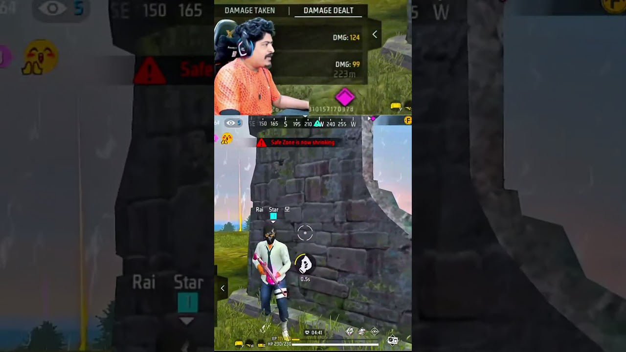 Raistar Last zona fight fun 🤣 | free fire