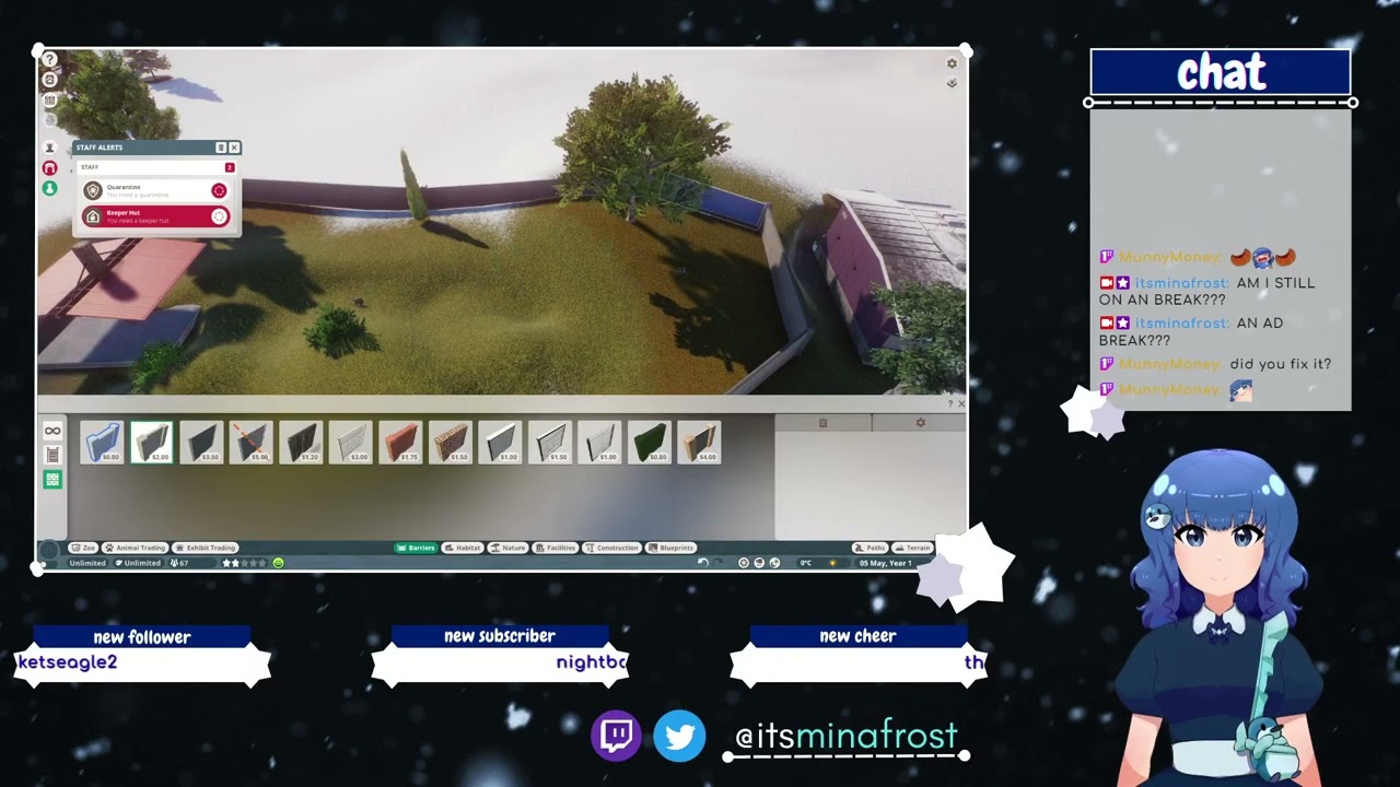 [planet zoo] the cutest(?) zoo is open! [Mina Frost | Part 2]