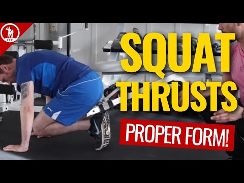 Squat Thrusts Exercise — (HOW TO DO A SQUAT THRUST)