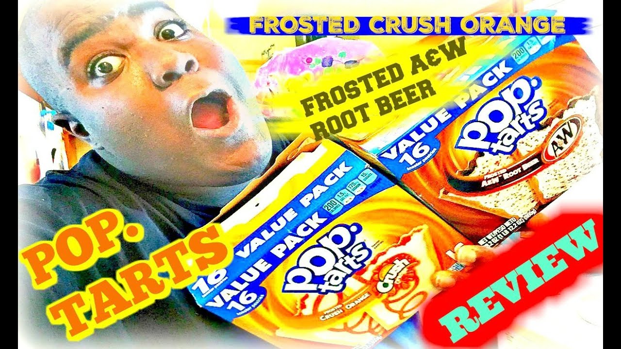 New Pop Tarts Frosted Crush Orange & A&W Root Beer Review YouTube