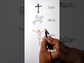 Drawing Eastersunday Cross In Different Levels Sketch God Jesus