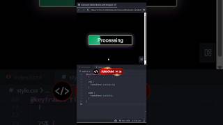 Animated Submit Button | HTML &amp; CSS|Modern UI Effects#webdevelopment#htmlcss #animation