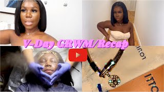 Self-Care Weekend Vlog: Valentine&#39;s Day GRWM (Nails, Wax, Facial)| angeliejb