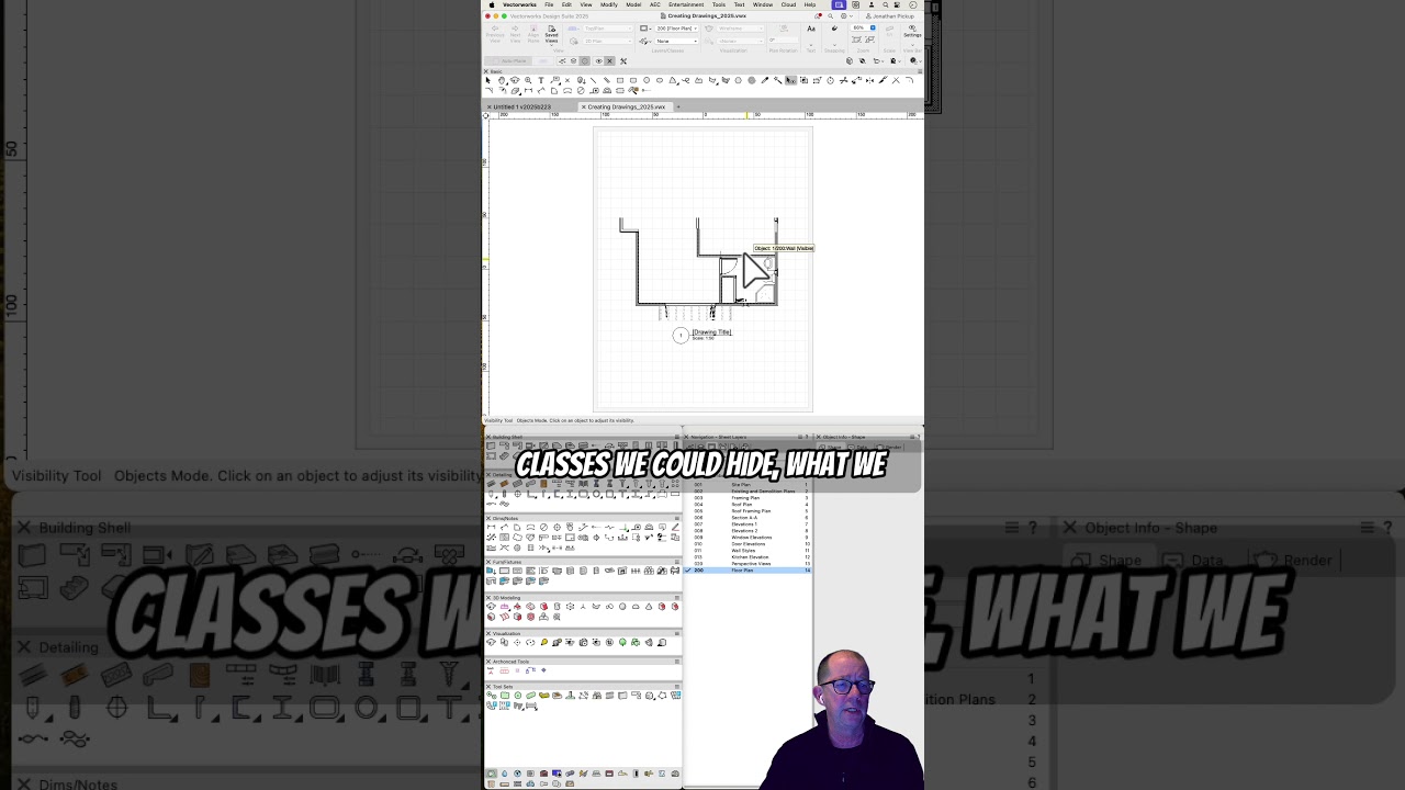 New in 2025 - Hide Objects in Viewports #jonathanpickup #vectorworks