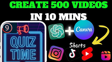 Bulk Create Videos With ChatGPT And Canva In 10 Mins For TikTok, YouTube Shorts & Instagram Reels