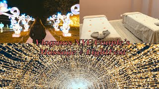 Vlogmas NYC Couple's Spa & Light Fest